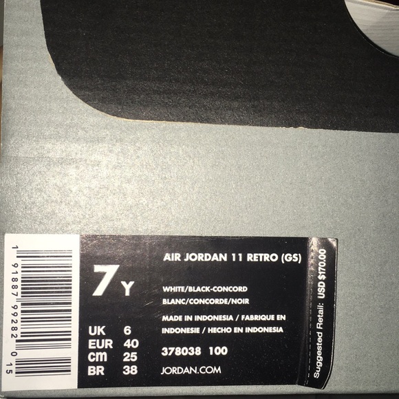 Air Jordan 11 retro concord (GS) - Picture 6 of 6
